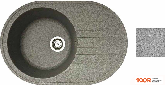 Кухонная мойка БелЭворс RONDO R (СЕРЫЙ) (140928)