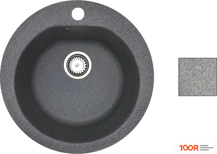 Кухонная мойка БелЭворс NIKA (СЕРЫЙ, БЕЗ СИФОНА) (140869)