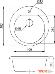 Кухонная мойка БелЭворс NIKA (СВЕТЛО-БЕЖЕВЫЙ) (140868)
