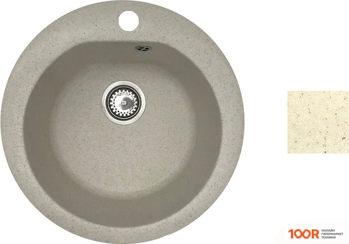 Кухонная мойка БелЭворс NIKA (БЕЖЕВЫЙ, БЕЗ СИФОНА) (140862)