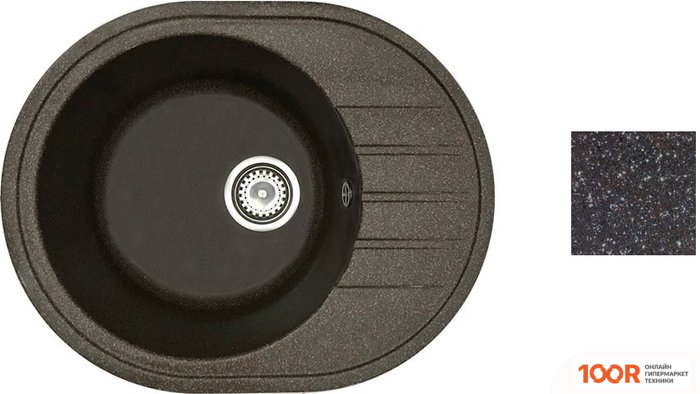 Кухонная мойка БелЭворс NEW LUX R (ШОКОЛАД, БЕЗ СИФОНА) (140857)