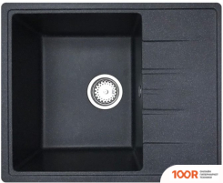 Кухонная мойка БелЭворс MILA R + СМЕСИТЕЛЬ W74004-2 + ДОЗАТОР L405F (ЧЕРНЫЙ) (140799)