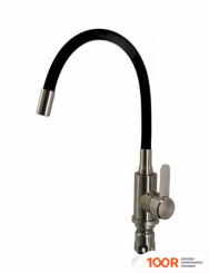 Кухонная мойка БелЭворс MILA R + СМЕСИТЕЛЬ W74004-2 + ДОЗАТОР L405F (ЧЕРНЫЙ) (140799)