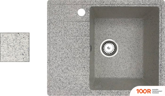 Кухонная мойка БелЭворс MILA R (ОЛОВО, БЕЗ СИФОНА) (140794)