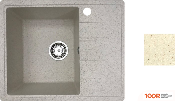 Кухонная мойка БелЭворс MILA L (БЕЖЕВЫЙ, БЕЗ СИФОНА) (140778)