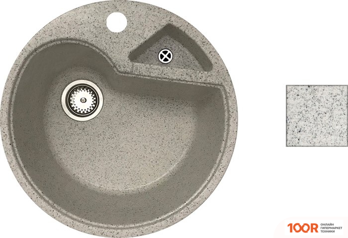 Кухонная мойка БелЭворс MASTER (ОЛОВО, БЕЗ СИФОНА) (140761)