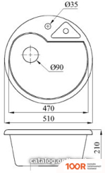 Кухонная мойка БелЭворс MASTER (ОЛОВО, БЕЗ СИФОНА) (140761)