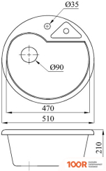 Кухонная мойка БелЭворс MASTER (АНТРАЦИТ) (140755)