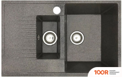 Кухонная мойка БелЭворс FORMA R + СМЕСИТЕЛЬ W74004-9 + ДОЗАТОР L405-1 (СЕРЫЙ/САТИН) (140718)