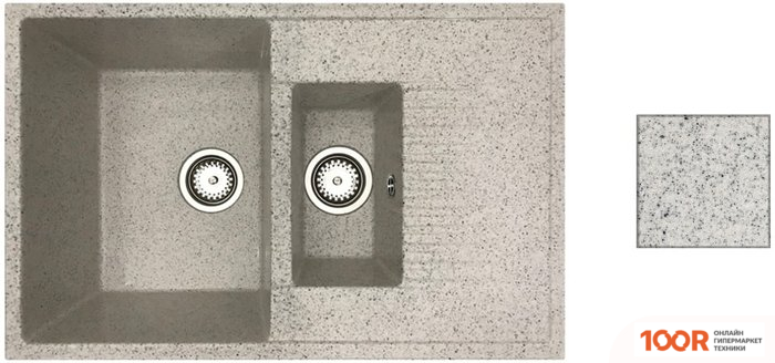 Кухонная мойка БелЭворс FORMA R (ОЛОВО, БЕЗ СИФОНА) (140702)