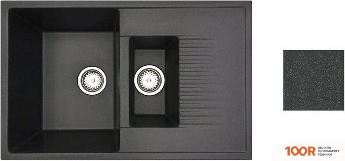 Кухонная мойка БелЭворс FORMA L (АНТРАЦИТ, БЕЗ СИФОНА) (140671)