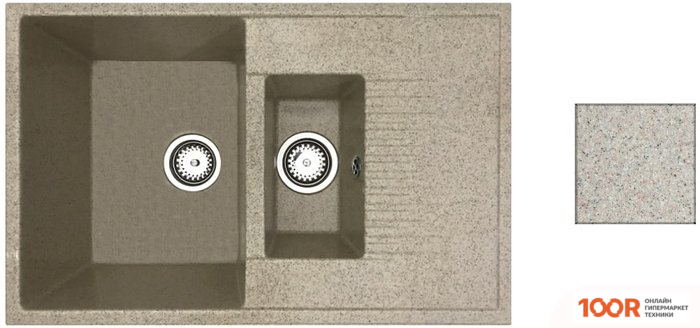Кухонная мойка БелЭворс FORMA (ТЕМНО-БЕЖЕВЫЙ) (140668)
