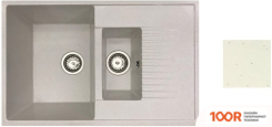 Кухонная мойка БелЭворс FORMA (БЕЛЫЙ) (140664)