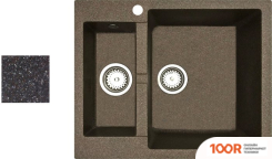 Кухонная мойка БелЭворс DUET R (ШОКОЛАД, БЕЗ СИФОНА) (140631)