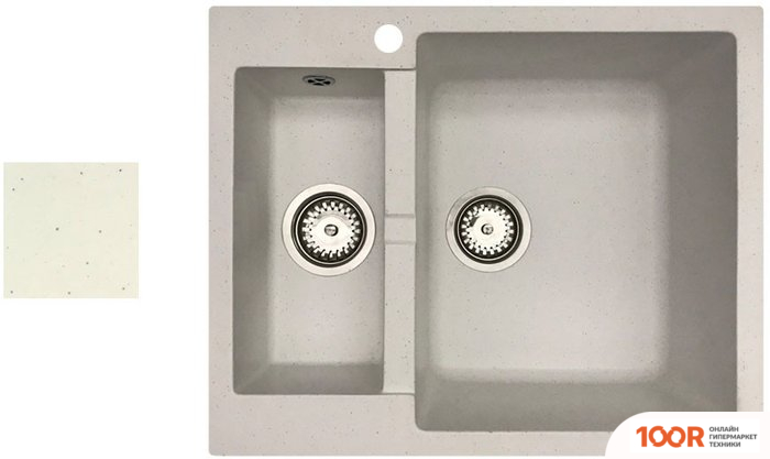 Кухонная мойка БелЭворс DUET R (БЕЛЫЙ) (140627)