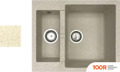 Кухонная мойка БелЭворс DUET R (БЕЖЕВЫЙ, БЕЗ СИФОНА) (140626)