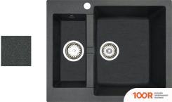 Кухонная мойка БелЭворс DUET R (АНТРАЦИТ, БЕЗ СИФОНА) (140625)