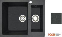 Кухонная мойка БелЭворс DUET L (АНТРАЦИТ, БЕЗ СИФОНА) (140620)