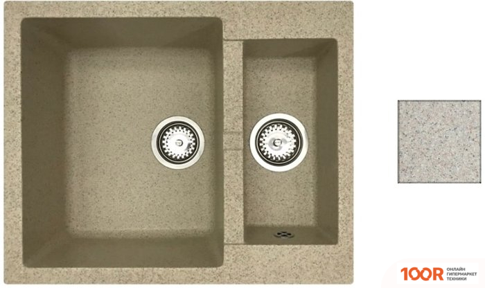 Кухонная мойка БелЭворс DUET (ТЕМНО-БЕЖЕВЫЙ) (140617)