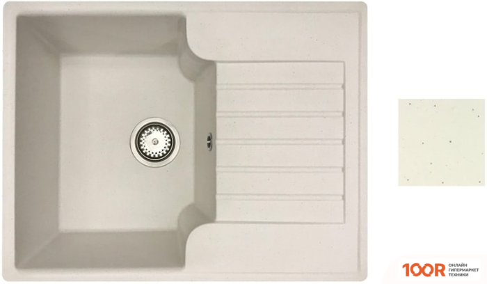 Кухонная мойка БелЭворс COMPACT R (БЕЛЫЙ) (140596)