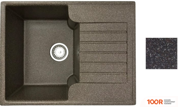 Кухонная мойка БелЭворс COMPACT L (ШОКОЛАД, БЕЗ СИФОНА) (140591)