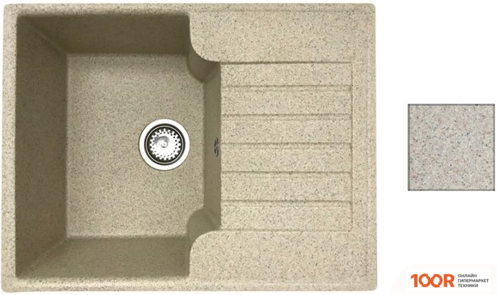 Кухонная мойка БелЭворс COMPACT L (ТЕМНО-БЕЖЕВЫЙ) (140584)