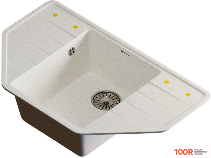 Кухонная мойка Zox ZX-GM 13 548592 (БЕЛЫЙ) (140446)