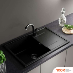 Кухонная мойка Zox ZX-GM 12 544345 (ЧЕРНЫЙ) (140442)