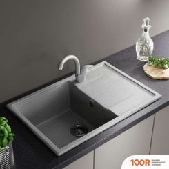 Кухонная мойка Zox ZX-GM 12 544344 (СЕРЫЙ) (140441)