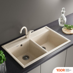 Кухонная мойка Zox ZX-GM 10 544325 (БЕЖЕВЫЙ) (140433)