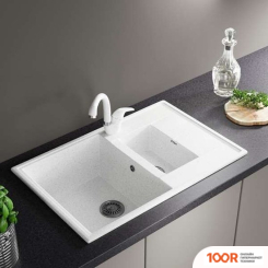 Кухонная мойка Zox ZX-GM 07 544314 (БЕЛЫЙ) (140425)