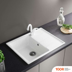 Кухонная мойка Zox ZX-GM 05 544301 (БЕЛЫЙ) (140416)