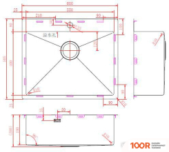 Кухонная мойка ZorG ZRN 5060 PREMIUM PVD GUNBLACK (140378)
