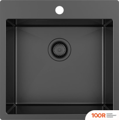 Кухонная мойка ZorG ZRN 5050 PREMIUM PVD GUNBLACK (140359)