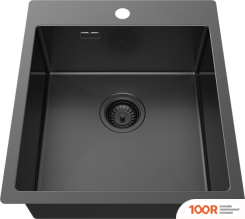 Кухонная мойка ZorG ZRN 5045 PREMIUM PVD GUNBLACK (140357)