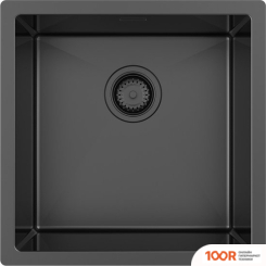 Кухонная мойка ZorG ZRN 4545 PREMIUM + CМЕСИТЕЛЬ ASGARD PREMIUM PVD GUNBLACK (140328)
