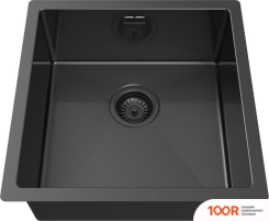 Кухонная мойка ZorG ZRN 4545 PREMIUM + CМЕСИТЕЛЬ ASGARD PREMIUM PVD GUNBLACK (140328)