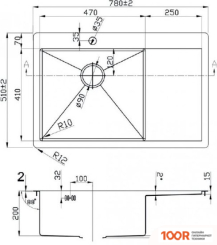 Кухонная мойка ZorG ZL R-780510 R (140316)