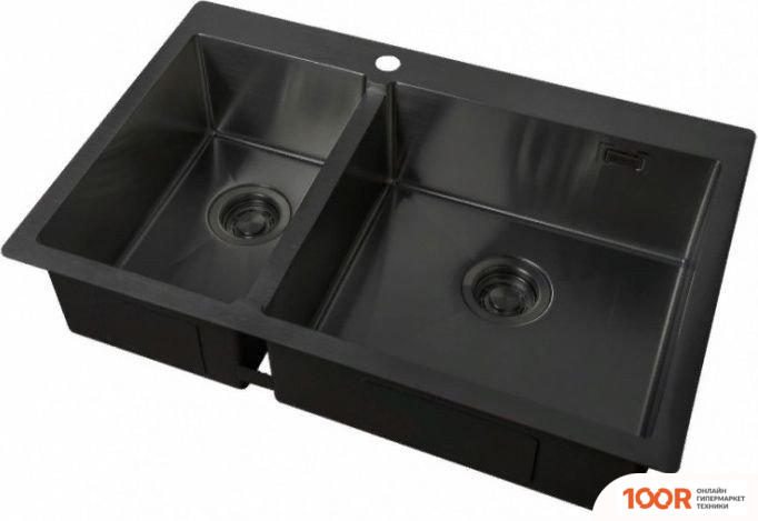 Кухонная мойка ZorG ZL R-780-2-510 R GRAFIT (140310)