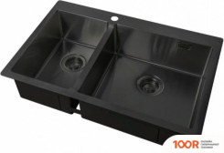 Кухонная мойка ZorG ZL R-780-2-510 R GRAFIT (140310)
