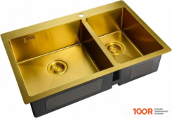 Кухонная мойка ZorG ZL R-780-2-510 L BRONZE (140306)