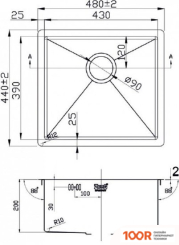 Кухонная мойка ZorG ZL R-480440 (140292)