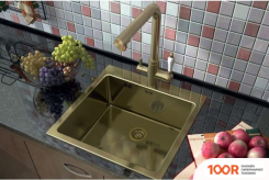 Кухонная мойка ZorG SZR-51 BRONZE (140267)