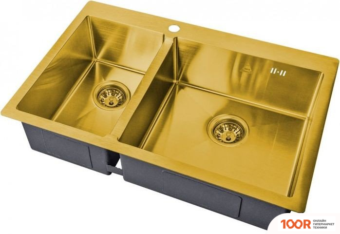 Кухонная мойка ZorG SH 78-2-51-R BRONZE (140230)