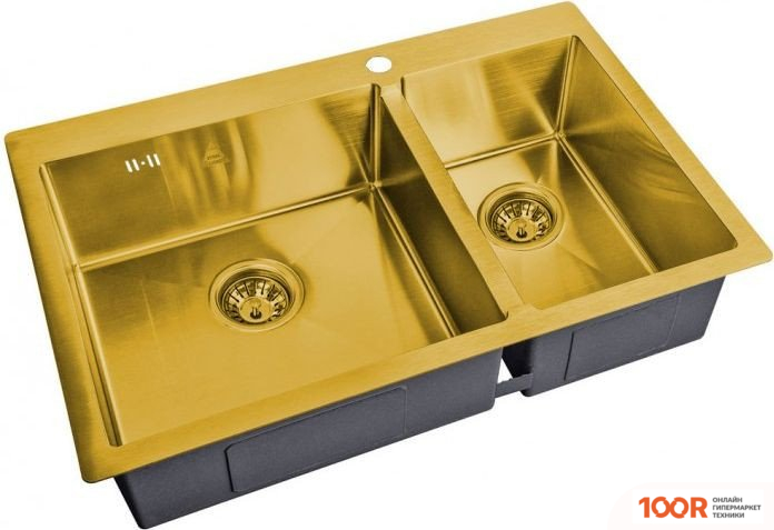 Кухонная мойка ZorG SH 78-2-51-L BRONZE (140228)