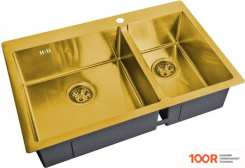 Кухонная мойка ZorG SH 78-2-51-L BRONZE (140228)