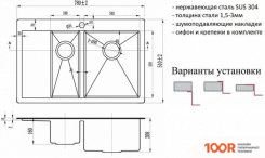Кухонная мойка ZorG R-5178-2-R (140201)