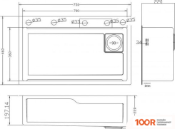 Кухонная мойка ZorG MASTER ZM 7546 GRAFIT (140187)