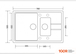 Кухонная мойка ZorG LUKA 102 (СЛОНОВАЯ КОСТЬ) (140173)