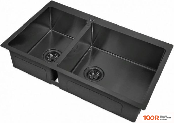 Кухонная мойка ZorG INOX-PVD 78-2-51R GRAFIT (140169)